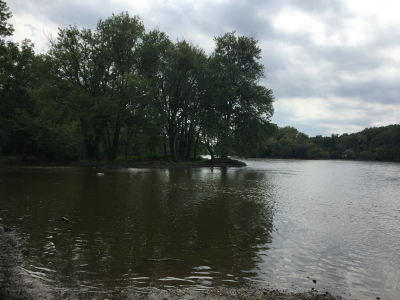 Photo of an island on the Fox River